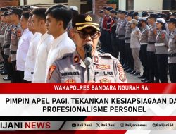 Wakapolres Bandara Ngurah Rai Pimpin Apel Pagi, Tekankan Kesiapsiagaan dan Profesionalisme Personel