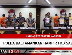 Ungkap Peredaran Narkoba Polda Bali Amankan Hampir 1 KG Sabu
