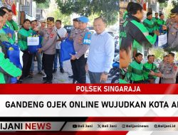 Polsek Singaraja Gandeng Ojek Online Wujudkan Kota Aman