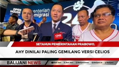 Setahun Pemerintahan Prabowo, AHY Dinilai Paling Gemilang Versi Celios