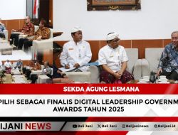 Sekda Agung Lesmana Terpilih Sebagai Finalis Digital Leadership Government Awards Tahun 2025