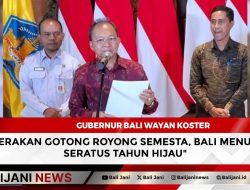 Gerakan Gotong Royong Semesta, Bali Menuju Seratus Tahun Hijau