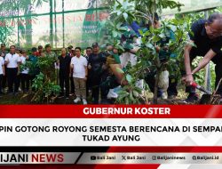 Gubernur Koster Pimpin Gotong Royong Semesta Berencana di Sempadan Tukad Ayung