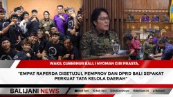 Empat Raperda Disetujui, Pemprov dan DPRD Bali Sepakat Perkuat Tata Kelola Daerah