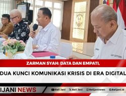 Zarman Syah: Data dan Empati, Dua Kunci Komunikasi Krisis di Era Digital