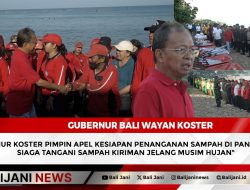 Gubernur Koster Pimpin Apel Kesiapan Penanganan Sampah di Pantai Kuta, Siaga Tangani Sampah Kiriman Jelang Musim Hujan