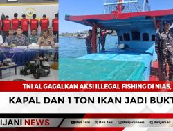 TNI AL Gagalkan Aksi Illegal Fishing di Nias, Kapal dan 1 Ton Ikan Jadi Bukti
