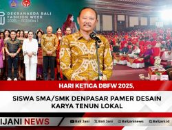 Hari Ketiga DBFW 2025, Siswa SMA/SMK Denpasar Pamer Desain Karya Tenun Lokal