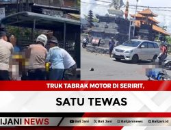Truk Tabrak Motor di Seririt, Satu Tewas