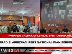 PWI Pusat Gaungkan Kembali Spirit Adinegoro, Tradisi Apresiasi Pers Nasional Kian Berkelas!