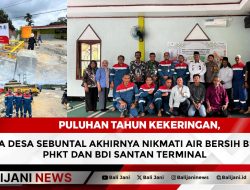 Puluhan Tahun Kekeringan, Warga Desa Sebuntal Akhirnya Nikmati Air Bersih Berkat PHKT dan BDI Santan Terminal