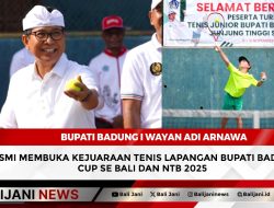 Bupati Badung I Wayan Adi Arnawa Resmi Membuka Kejuaraan Tenis Lapangan Bupati Badung Cup se Bali dan NTB 2025