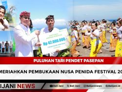 Puluhan Tari Pendet Pasepan Meriahkan Pembukaan Nusa Penida Festival 2025