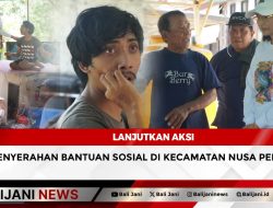 Lanjutkan Aksi Penyerahan Bantuan Sosial di Kecamatan Nusa Penida