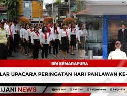 BRI Semarapura Gelar Upacara Peringatan Hari Pahlawan Ke-80