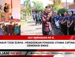HUT SMANSADA ke 41, Wabup Tjok Surya : Pendidikan Fondasi Utama Ciptakan Generasi Emas