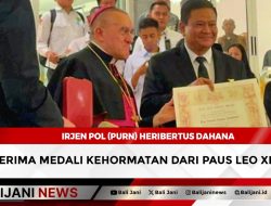 Irjen Pol (Purn) Heribertus Dahana Terima Medali Kehormatan dari Paus Leo XIV