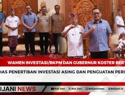 Wamen Investasi/BKPM dan Gubernur Koster Bertemu, Bahas Penertiban Investasi Asing dan Penguatan Perizinan
