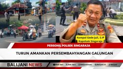 Personil Polsek Singaraja Turun Amankan Persembahyangan Galungan