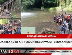 Pencarian Hari Kedua, Remaja Hilang di Air Terjun Kebo Iwa Ditemukan Meninggal