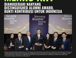 Mudarta Apresiasi Menko AHY Dianugerahi Nanyang Distinguished Alumni Award, Bukti Kontribusi untuk Indonesia