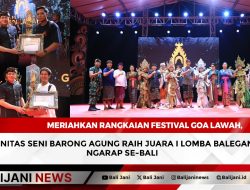 Meriahkan Rangkaian Festival Goa Lawah, Komunitas Seni Barong Agung Raih Juara I Lomba Baleganjur Ngarap se-Bali
