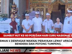 Sambut Hut Ke-80 PGRI dan Hari Guru Nasional 2025 : SMAN 4 Denpasar Maknai Perayaan Lewat Upacara Bendera dan Potong Tumpeng