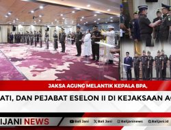 Jaksa Agung Melantik Kepala BPA, Kajati, dan Pejabat Eselon II di Kejaksaan Agung