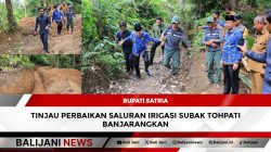 Bupati Satria Tinjau Perbaikan Saluran Irigasi Subak Tohpati Banjarangkan