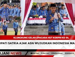 Klungkung Gelar Upacara HUT KORPRI ke-54, Bupati Satria Ajak ASN Wujudkan Indonesia Maju