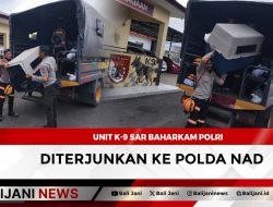 Unit K-9 SAR Baharkam Polri Diterjunkan ke Polda NAD