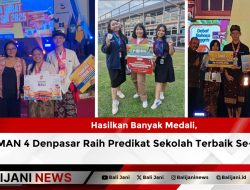 Hasilkan Banyak Medali, SMAN 4 Denpasar Raih Predikat Sekolah Terbaik Se-Bali