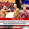 Wabup Tjok Surya Hadiri Peresmian Posbankum dan Pelatihan Paralegal Desa/Kelurahan Provinsi Bali