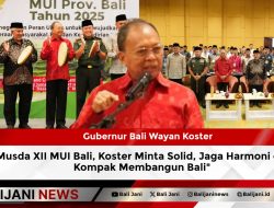 Musda XII MUI Bali, Koster Minta Solid, Jaga Harmoni dan Kompak Membangun Bali