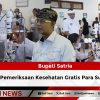 Bupati Satria Hadiri Pemeriksaan Kesehatan Gratis Para Sulinggih