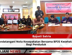 Bupati Satria Tandatangani Nota Kesepakatan Bersama BPJS Kesehatan Bagi Penduduk