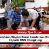 Wabup Tjok Surya Serahkan Pinjam Pakai Kendaraan Dinas Kepada BNN Klungkung