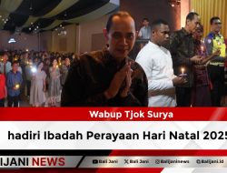 Wabup Tjok Surya hadiri Ibadah Perayaan Hari Natal 2025