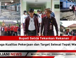 Bupati Satria Tinjau Perbaikan Sanderan dan Pelebaran Jalan Menuju Pantai Crystal Bay