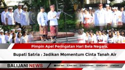 Pimpin Apel Peringatan Hari Bela Negara, Bupati Satria : Jadikan Momentum Cinta Tanah Air
