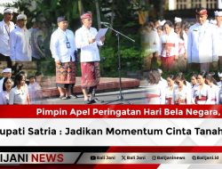 Pimpin Apel Peringatan Hari Bela Negara, Bupati Satria : Jadikan Momentum Cinta Tanah Air