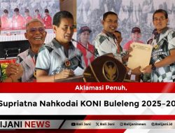 Aklamasi Penuh, Supriatna Nahkodai KONI Buleleng 2025–2029