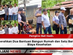 Pemprov Bali Hadir, Serahkan Dua Bantuan Bangun Rumah dan Satu Bantuan Biaya Kesehatan
