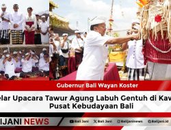 Gubernur Bali Wayan Koster Gelar Upacara Tawur Agung Labuh Gentuh di Kawasan Pusat Kebudayaan Bali