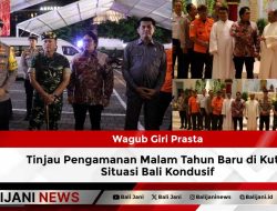 Wagub Giri Prasta Tinjau Pengamanan Malam Tahun Baru di Kuta, Situasi Bali Kondusif