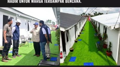 Menko AHY Medampingi Presiden RI Proses Rumah Hunian Danantara TJ Seumantoh, Aceh Tamiang