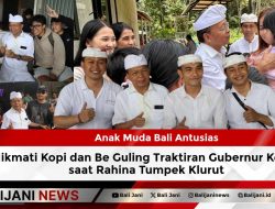 Anak Muda Bali Antusias Nikmati Kopi dan Be Guling Traktiran Gubernur Koster saat Rahina Tumpek Krulut