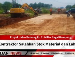 Proyek Jalan Bomang Rp 31 Miliar Gagal Rampung, Kontraktor Salahkan Stok Material dan Lahan