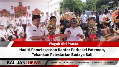 Wagub Giri Prasta Hadiri Pamelaspasan Kantor Perbekel Patemon, Tekankan Pelestarian Budaya Bali