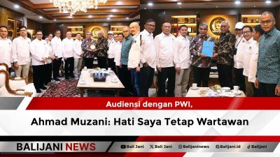 Audiensi dengan PWI, Ahmad Muzani: Hati Saya Tetap Wartawan